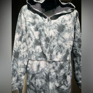 Beautiful black n grey tie dye Hoodie